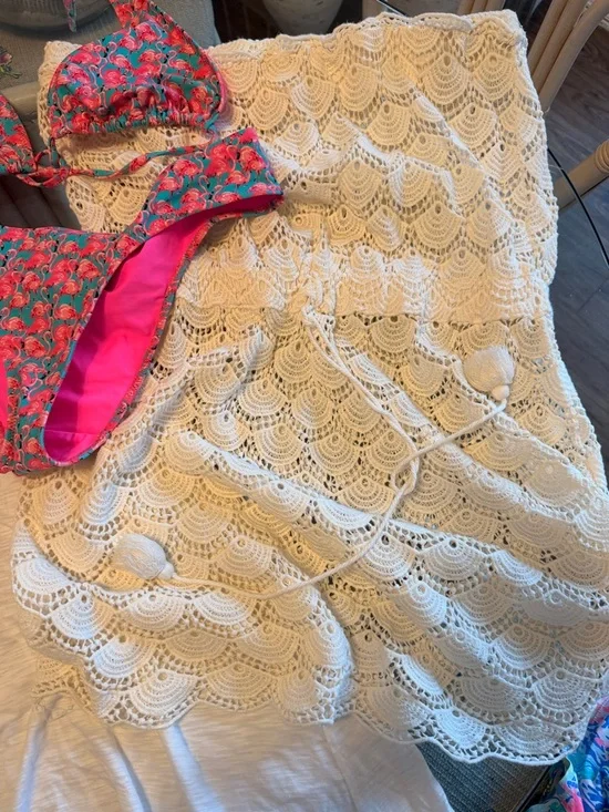 Chubbies Bikini Set, Lilly Pulitzer cover up, maxi and 2 dresses,mud pie coverup - Picture 2 of 9